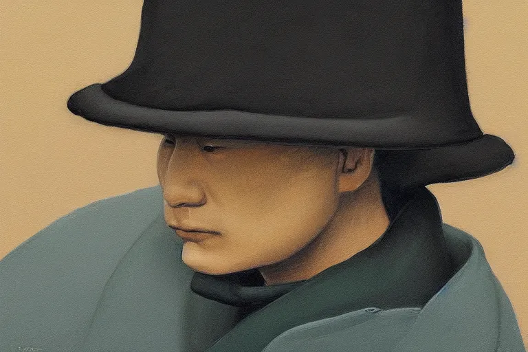 Image similar to samurai in raven - shaped hat artwork by tim eitel