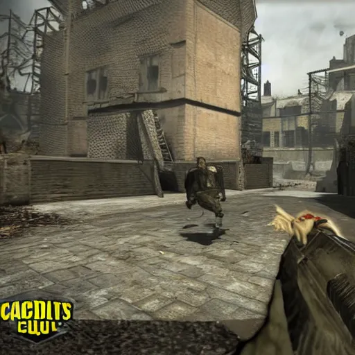 Image similar to Draco Malfoy in the call of duty zombies map Tranzit, screenshot, BO2 Tranzit,