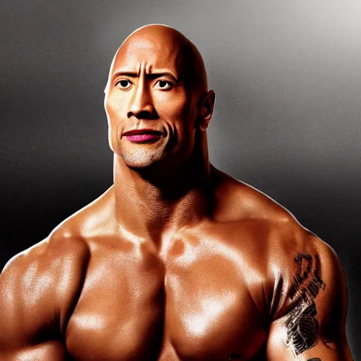 Image similar to Dwayne Johnson as boxer, promo