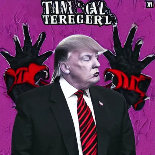 Image similar to goth teenager donald trump