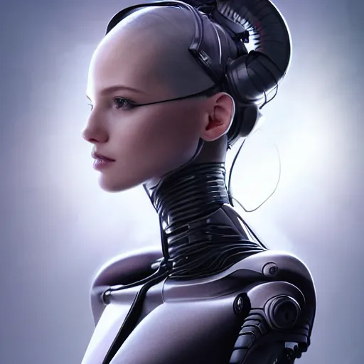 Prompt: Mechanical female android looking at butterfly, cinematic lighting, intricate, elegant, super highly detailed, art station, concept art, smooth, sharp focus, no dof, extreme illustration, Unreal Engine 5, Photorealism, HD quality, 8k resolution, cinema 4d, 3D, beautiful, delicate, art by artgerm and greg rutkowski and alphonse mucha and loish and WLOP