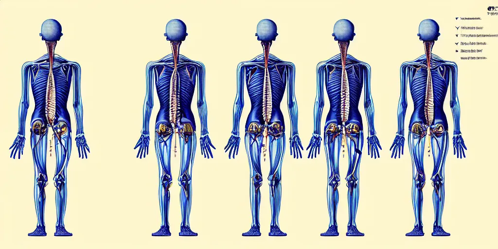 Image similar to technical diagram blueprint of anthropomorphic anatomical sip technician, performance enhanced salesman anatomy, snake oil sip tech technical blueprint plan