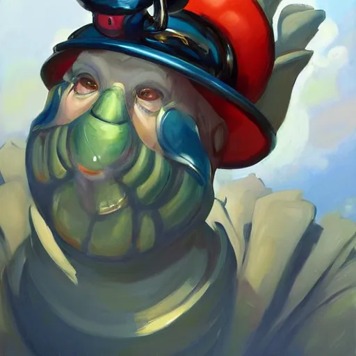 Prompt: greg manchess portrait painting of partially armored caterpillar from alice in wonderland as overwatch character, wacky, medium shot, asymmetrical, profile picture, organic painting, sunny day, matte painting, bold shapes, hard edges, street art, trending on artstation, by huang guangjian and gil elvgren and jesper ejsing