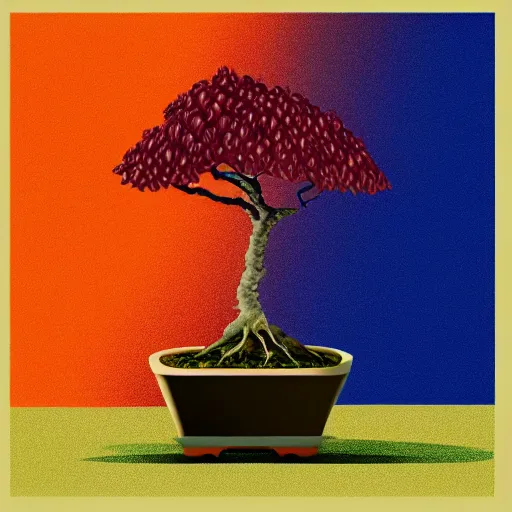 Image similar to bonsai chestnut!! tree but minimalistic concept art by frank stella gilleard james whalen tom, colorful, soft light, trending on artstation, minimalism