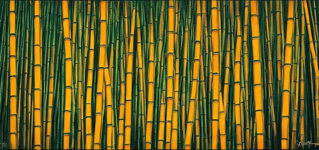 Image similar to bamboo forest at night, Genndy Tartakovsky