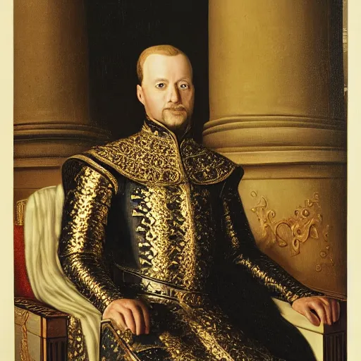 Image similar to royal portrait of King Alaric Vanvelsor