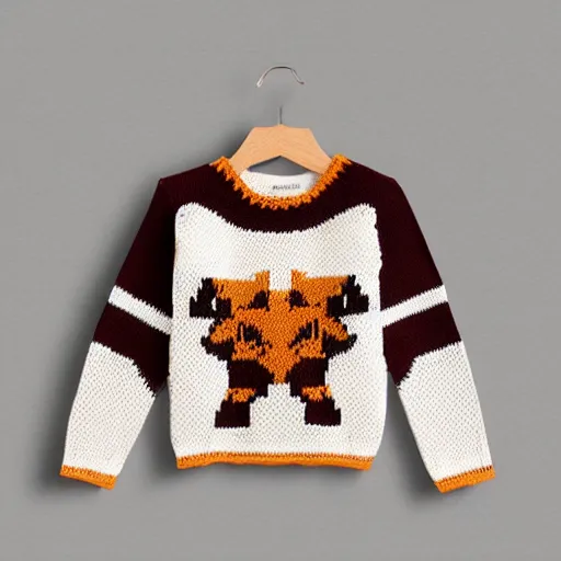 Image similar to knitted tiger jumper