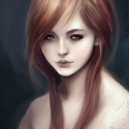 Prompt: woman portrait inspired by Hironaka, Harumi, Charlie bowater