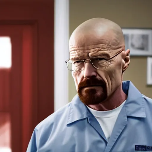 Image similar to walter white in house, m. d