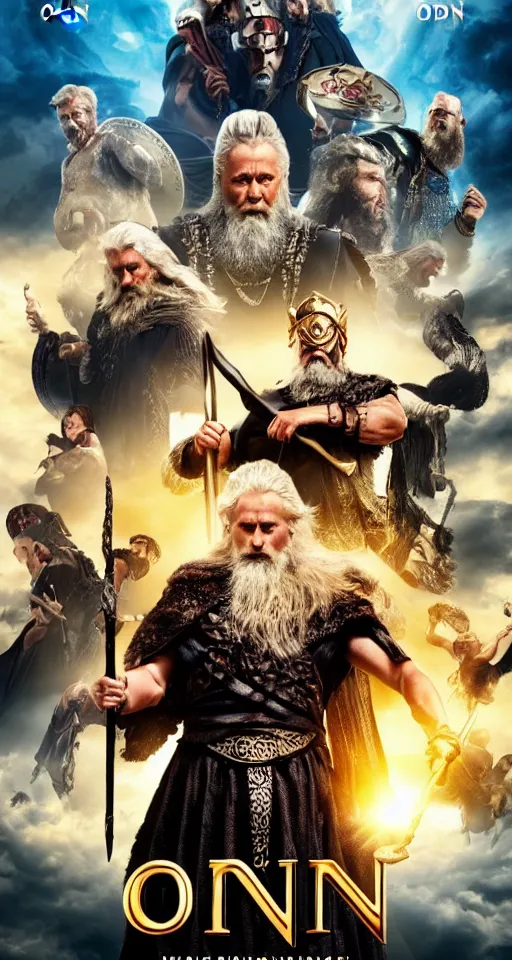 Image similar to Odin vs Zeus movie poster