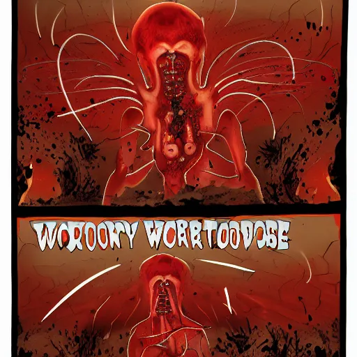 Prompt: bloody apocalypse womb