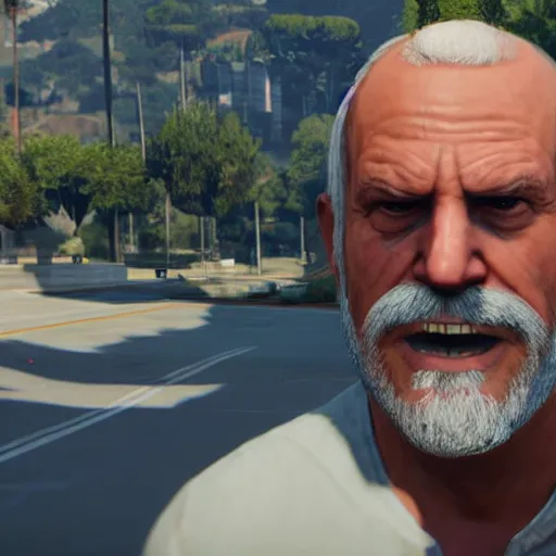 Image similar to hide the pain harold in gta 5, unreal engine 5 detail, by gta 5