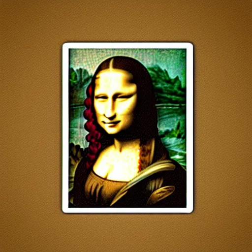 Image similar to cave paintings pictures, mona lisa cave painting
