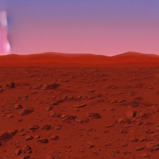 Prompt: sunset on Mars