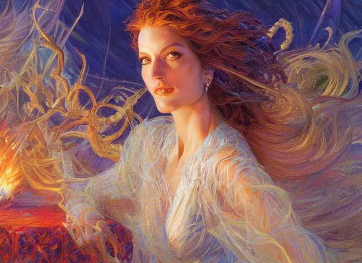 Image similar to banshee specter by donato giancola and vladimir volegov and alexander averin and delphin enjolras and daniel f. gerhartz