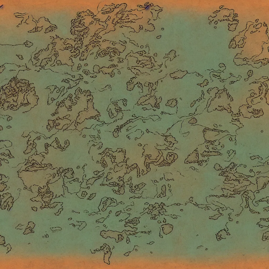 Image similar to map of earth, in the style of inkarnate, 8k