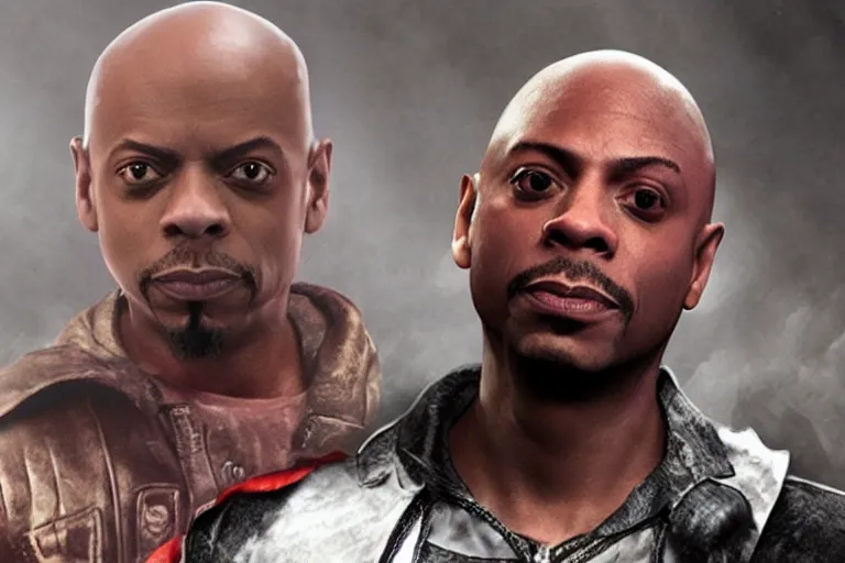 Image similar to dave chapelle in god of war