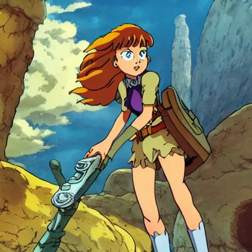 Prompt: nausicaa of the valley of the wind