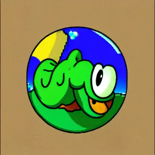 Image similar to “ yoshi in super mario world, photorealism ”