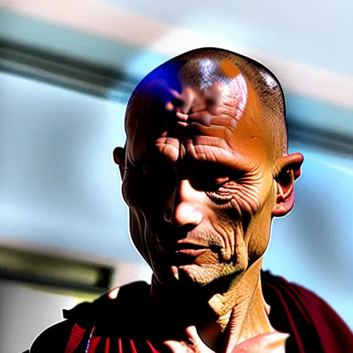 Image similar to viggo mortensen as a burmese buddhist monk