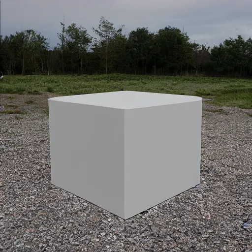 Prompt: the cube
