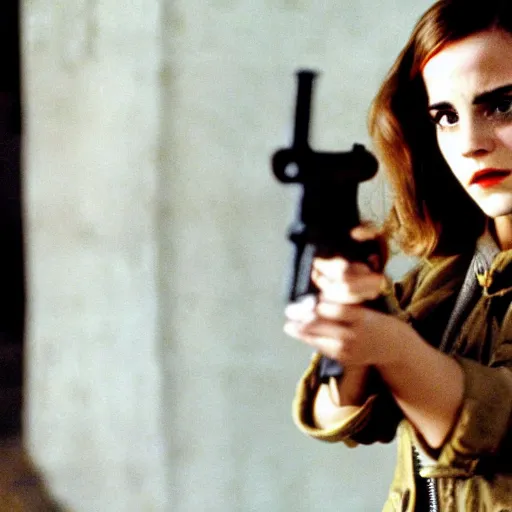 Prompt: still of emma watson in taxi driver ( 1 9 7 6 )