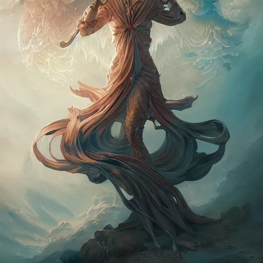 Prompt: a beautiful emanation from angelarium, symmetry composition, by pete mohrbacher and artgerm and wlop, digital art, highly detailed, intricate, fantasy, mystical, Trending on Artstation HQ, deviantart, unreal engine, 4K UHD image