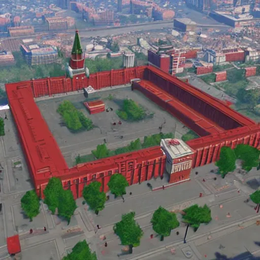 Image similar to red square in moscow in gta v