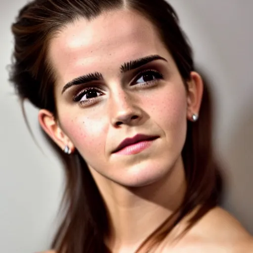 Image similar to Profile shot of a Emma Watson/Kim Kardashian hybrid