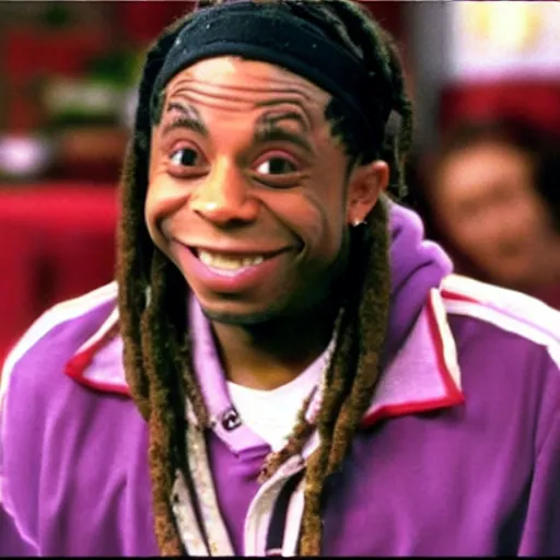 Prompt: a tv still of Lil' Wayne starring as in Kenan & Kel (1999)