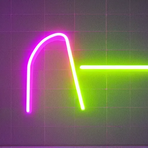 Image similar to a neon 5 dimensional object
