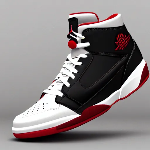 Prompt: jordan sneakers based off ezio auditore