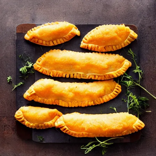 Image similar to empanada de polenta