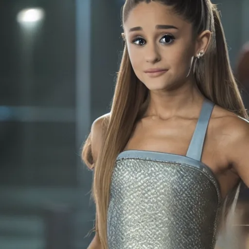 Image similar to still of ariana grande in westworld tv series