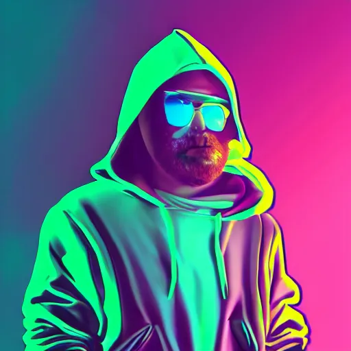 Image similar to python 3 in hoodie, portrait, vaporwave, synthwave, neon, vector graphics, cinematic, volumetric lighting, f 8 aperture, cinematic eastman 5 3 8 4 film, photorealistic