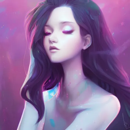 Image similar to a portrait of a beautiful emo girl, art by lois van baarle and loish and ross tran and rossdraws and sam yang and samdoesarts and artgerm, digital art, highly detailed, intricate, sharp focus, Trending on Artstation HQ, deviantart, unreal engine 5, 4K UHD image