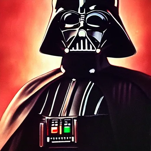 Prompt: an ultra - realistic portrait painting of darth vader in the style of frank frazetta. 4 k. ultra - realistic. highly detailed. dark fantasy. epic lighting.