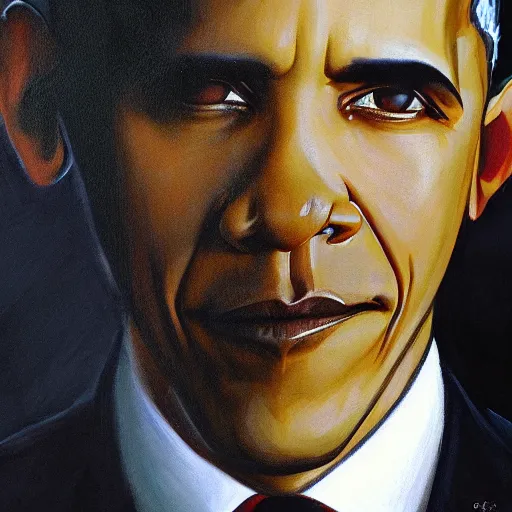 Image similar to obama portrait by gerald brom