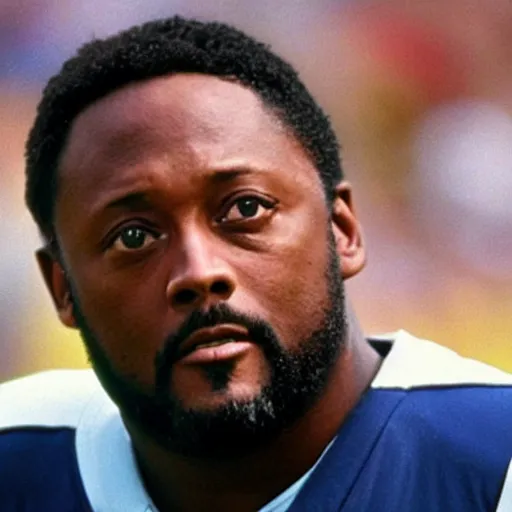 Prompt: Coach Tomlin in the X-Files episode 'The Football Haunting'(1996)