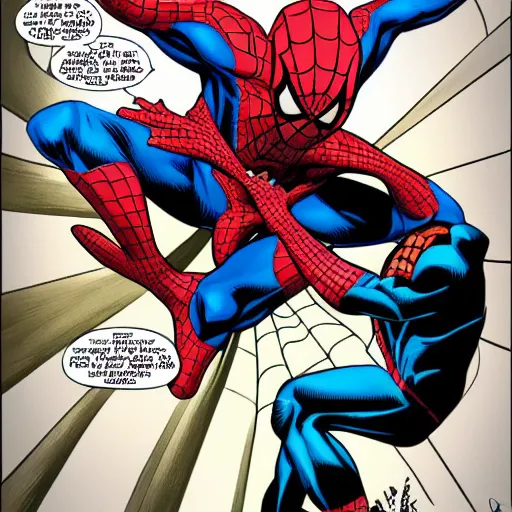 Image similar to spiderman fighting against batman