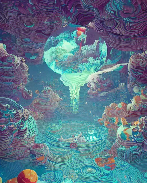 Prompt: highly detailed vfx of floating bubbles, global illumination, detailed and intricate environment by james jean, liam brazier, petros afshar, victo ngai and tristan eaton