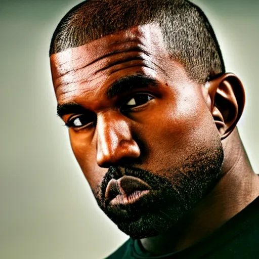 Prompt: first shot of kanye west in rambo remake gang activity, ( eos 5 ds r, iso 1 0 0, f / 8, 1 / 1 2 5, 8 4 mm, postprocessed, crisp face, facial features )
