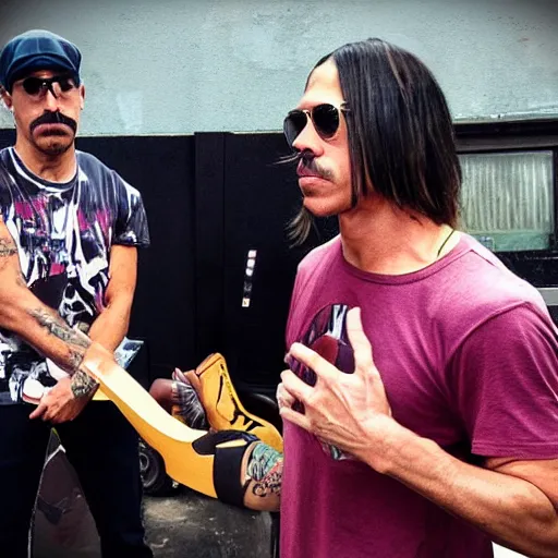 Image similar to anthony kiedis visit jerusaelem, hyper realistic