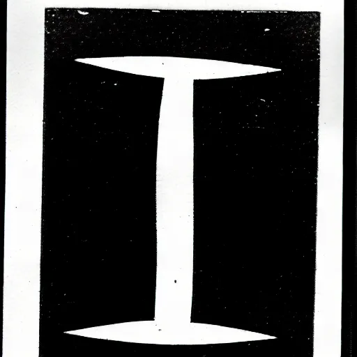 Prompt: a tarot card by karl gerstner, black and white monochrome, symmetrical