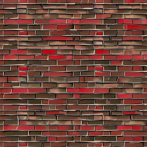 Image similar to cartoon brick wall texture, 2 d art style, the sims 4 texture