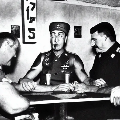 Prompt: falco armwrestling stalin, kodak, photography