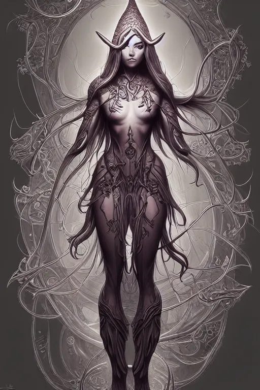 Image similar to digital art, centered full body , elven ,intricate, veins, by James Jean and by artgerm , ultradetailed, charachter design, concept art, trending on artstation,