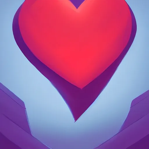 Image similar to heart icon stylized minimalist loftis, cory behance hd by jesper ejsing, by rhads, makoto shinkai and lois van baarle, ilya kuvshinov, rossdraws global illumination