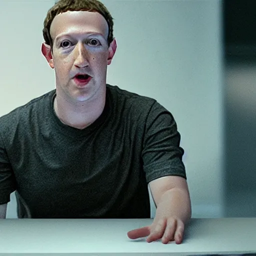 Image similar to a film still of mark Zuckerberg in the movie 300, high quality