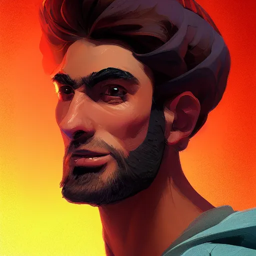 Image similar to handsome male portrait, maya ali mage, gloomhaven, dynamic lighting, gaudy colors, octane render aesthetic, matte painting concept art, official fanart behance hd artstation by jesper ejsing, by rhads and makoto shinkai and lois van baarle and ilya kuvshinov and rossdraws